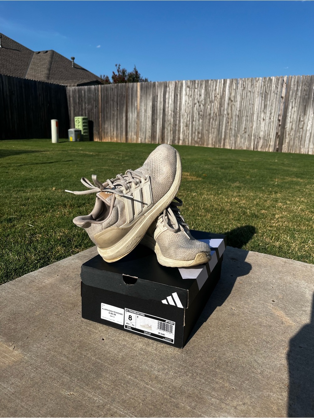 adidas Men’s Light Tan Athletic Running Shoes